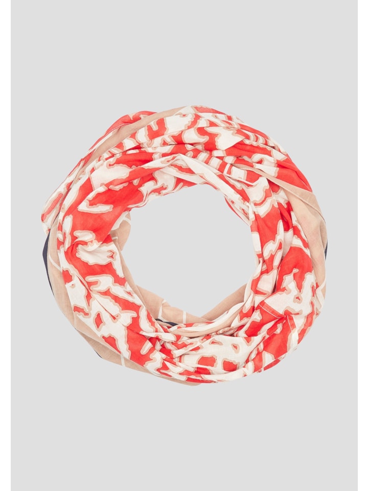 comma Tuch in Beige-rot günstig kaufen 1