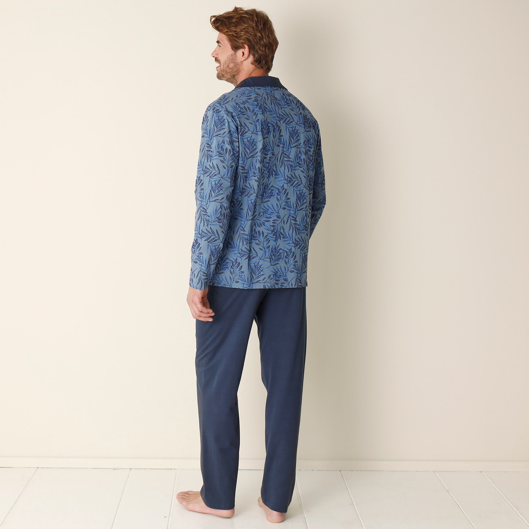 Pyjama coton fantaisie manches longues