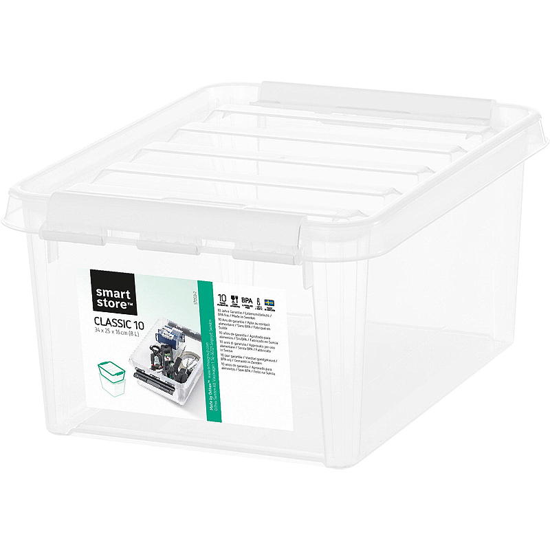 Smartstore Oppbevaringsboks SmartStore™ m/lokk 8 liter Home L34 x B25 x H16 cm
