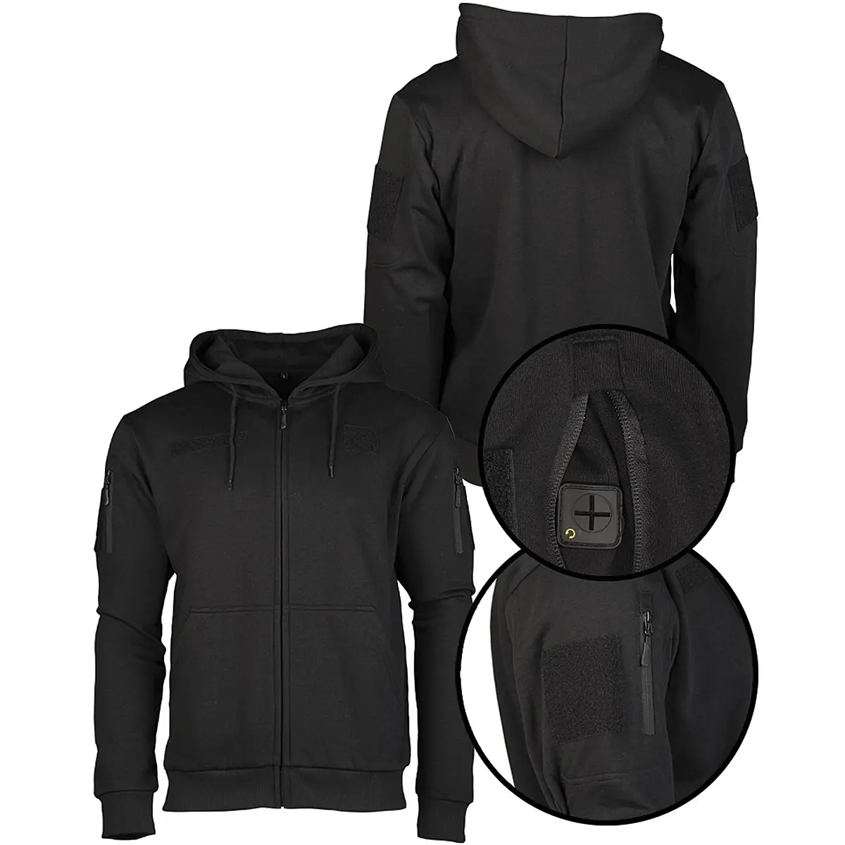 Tactical Kapuzenjacke schwarz