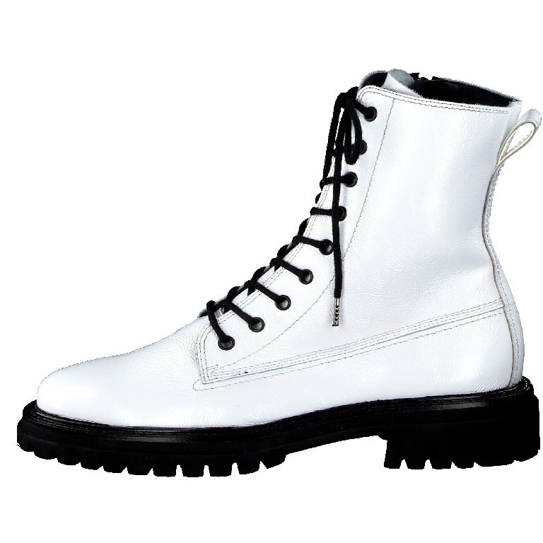PAUL GREEN Schnür-Stiefeletten weiss