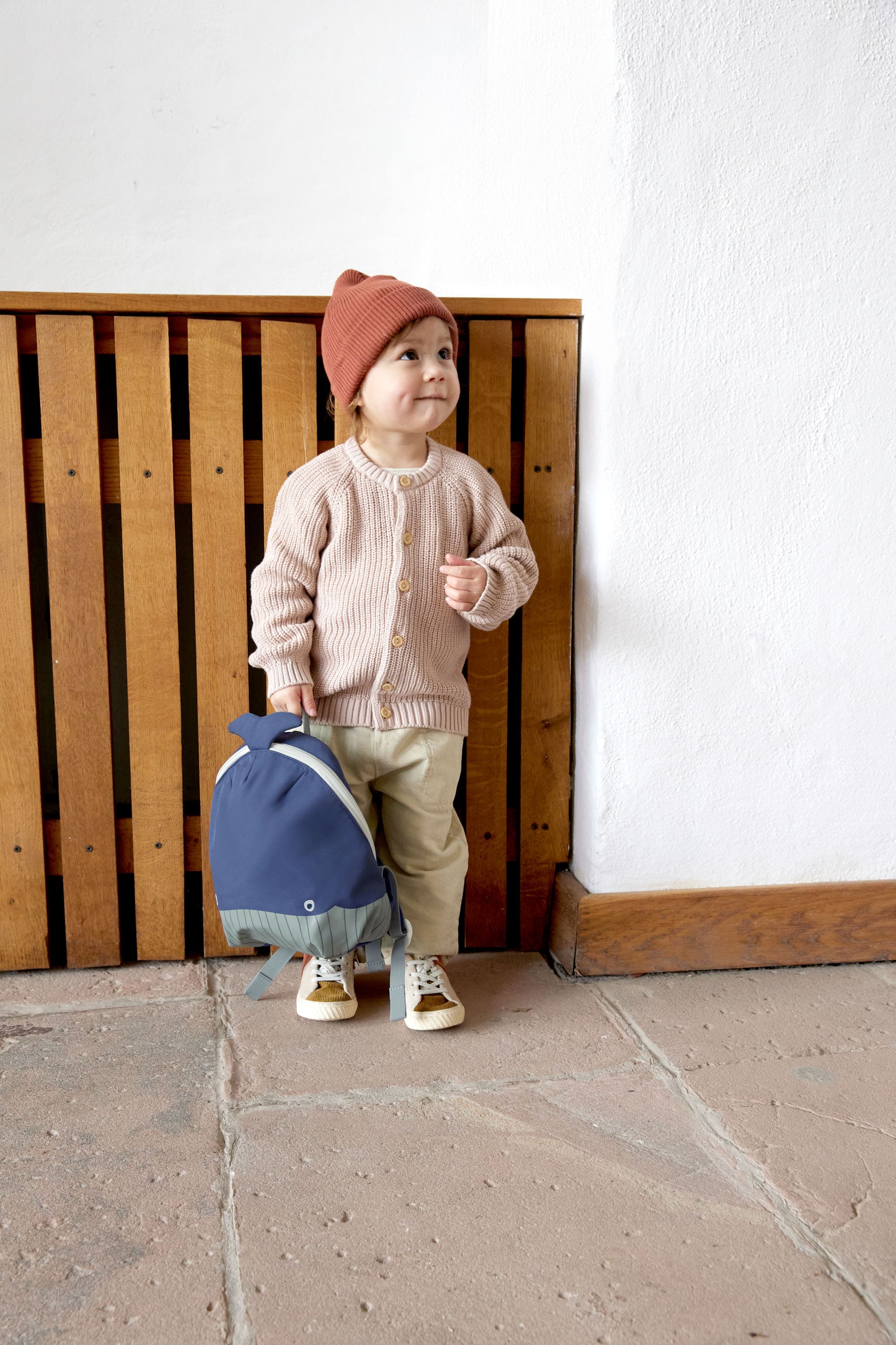 Kindergartenrucksack Tiny - Wal, Dunkelblau