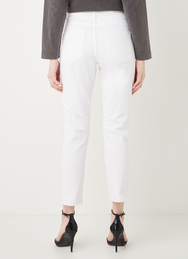 Blugi Whistles skinny fit cu talie înaltă și volane.