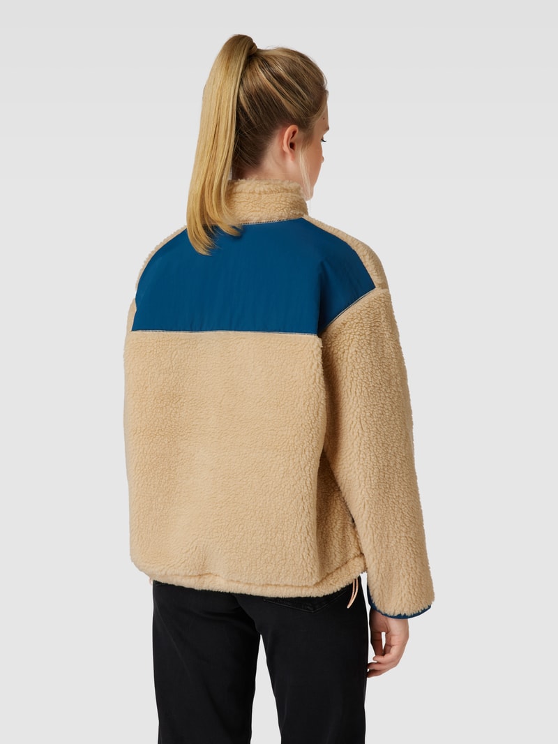 Jacke mit Teddyfell Modell 'BIG FOOT SHERPA' in sand