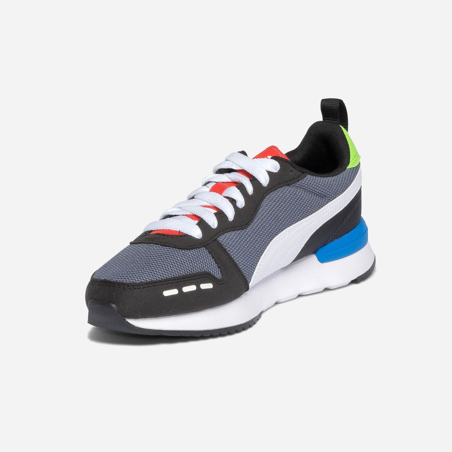 Tennis PUMA grise, noir, blanc et rouge