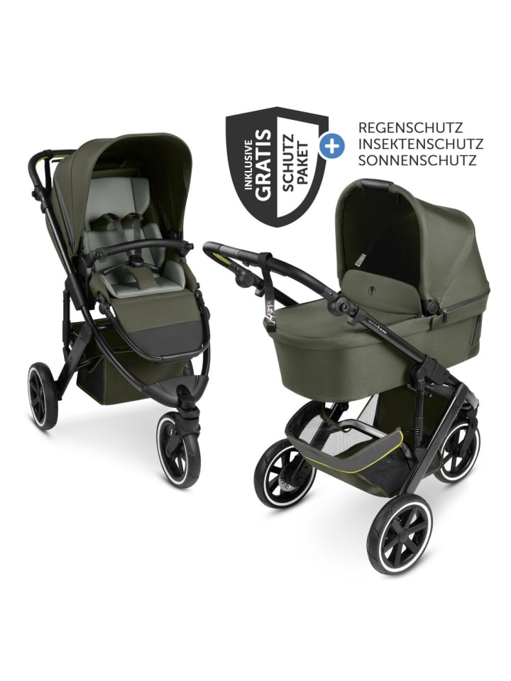 ABC-Design Kombi-Kinderwagen Salsa 5 Run - inkl. Babywanne, in gruen günstig kaufen onesize
