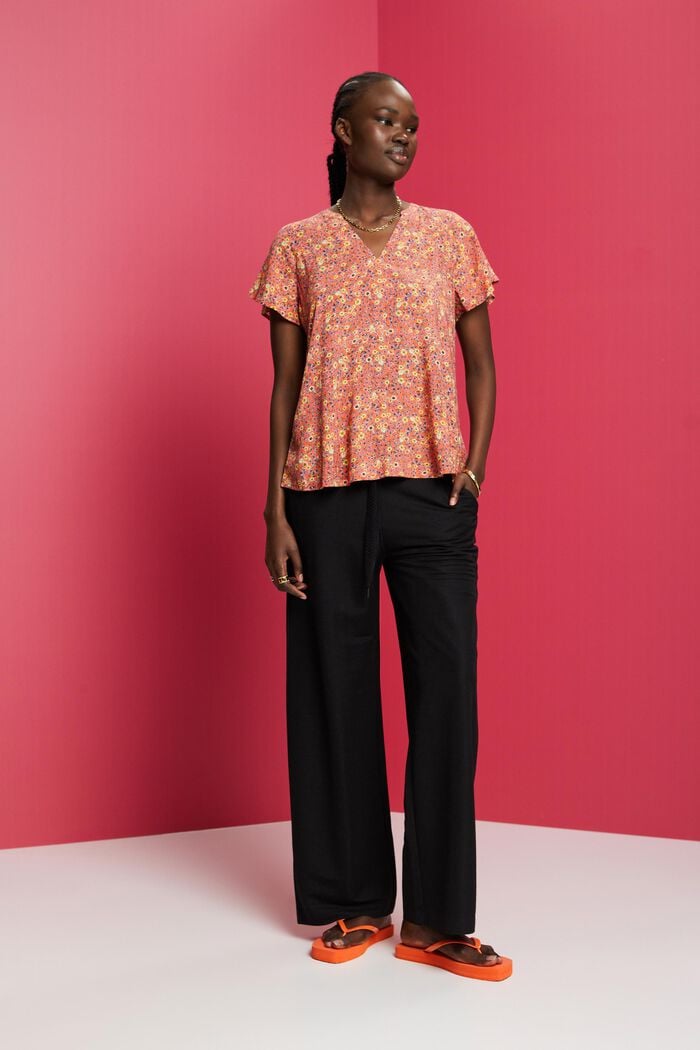Bluse mit Muster, LENZING™ ECOVERO™