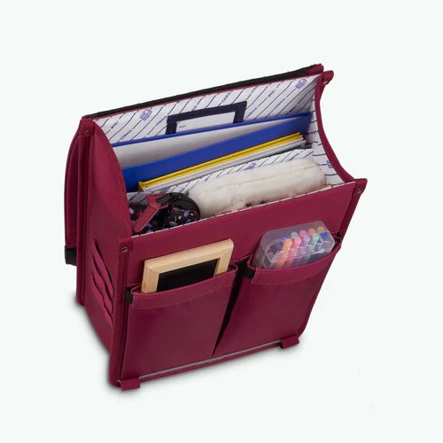 Discover Large Matera Burgundy Schoolbag