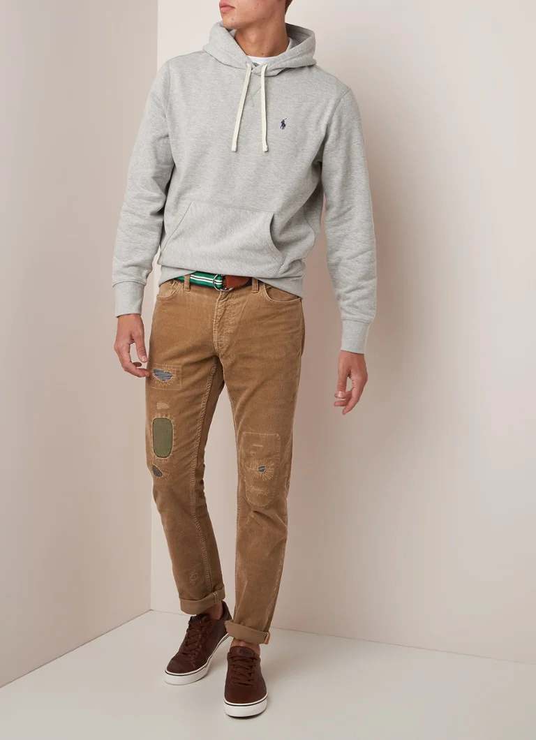 Φούτερ με κέντημα στο λογότυπο της Ralph Lauren και κέντημα στο φούτερ