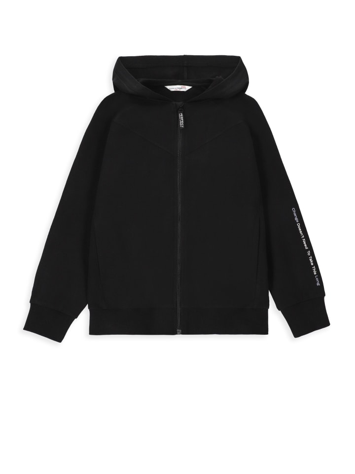 Coccodrillo Sweatshirt mit Reißverschluss  in schwarz günstig kaufen