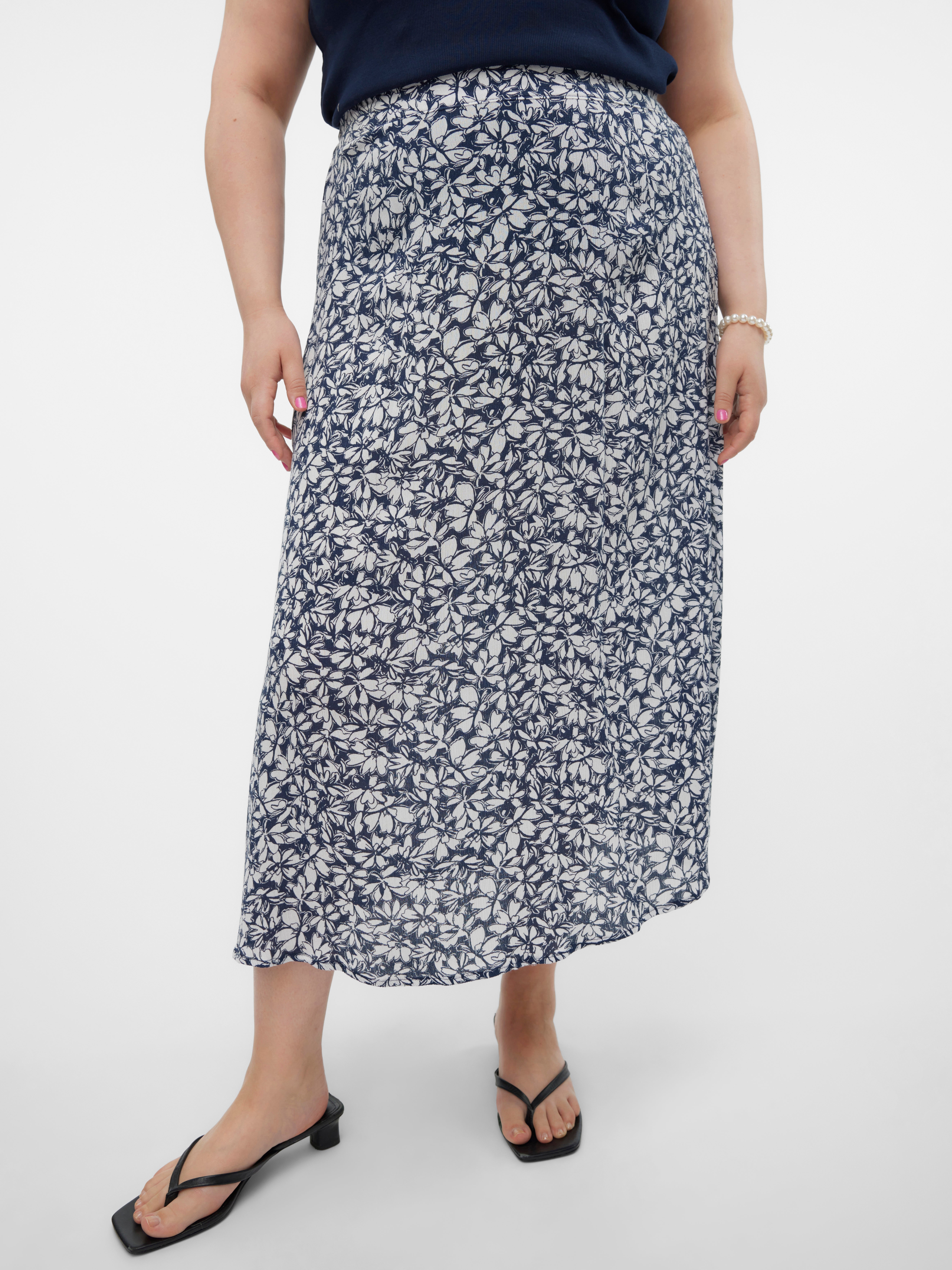 VMCMENNY Hohe Taille Langer Rock