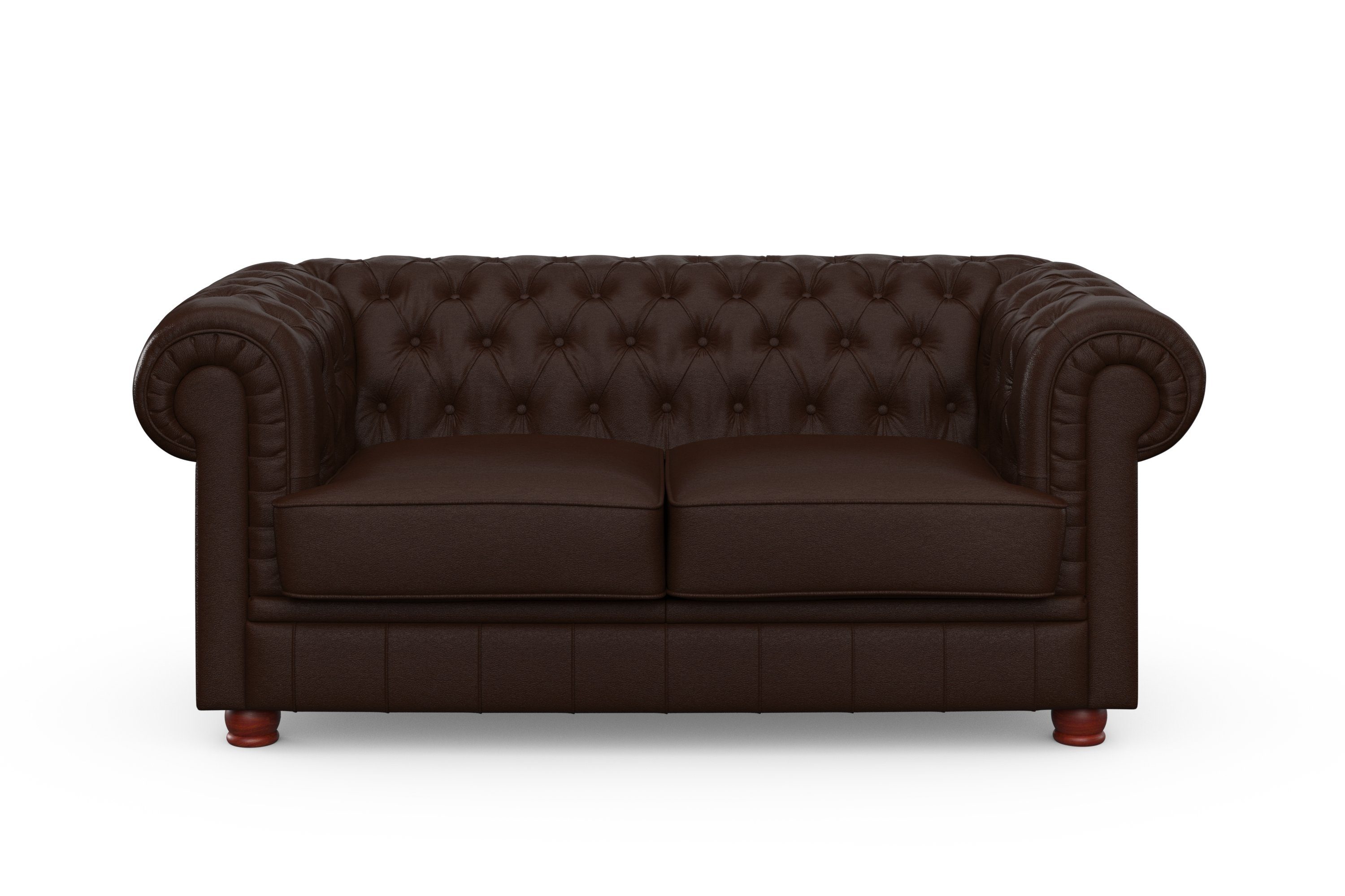 Max Winzer® Chesterfield-Sofa Kent, 2-Sitzer mit edler Knopfheftung, Breite 175 cm