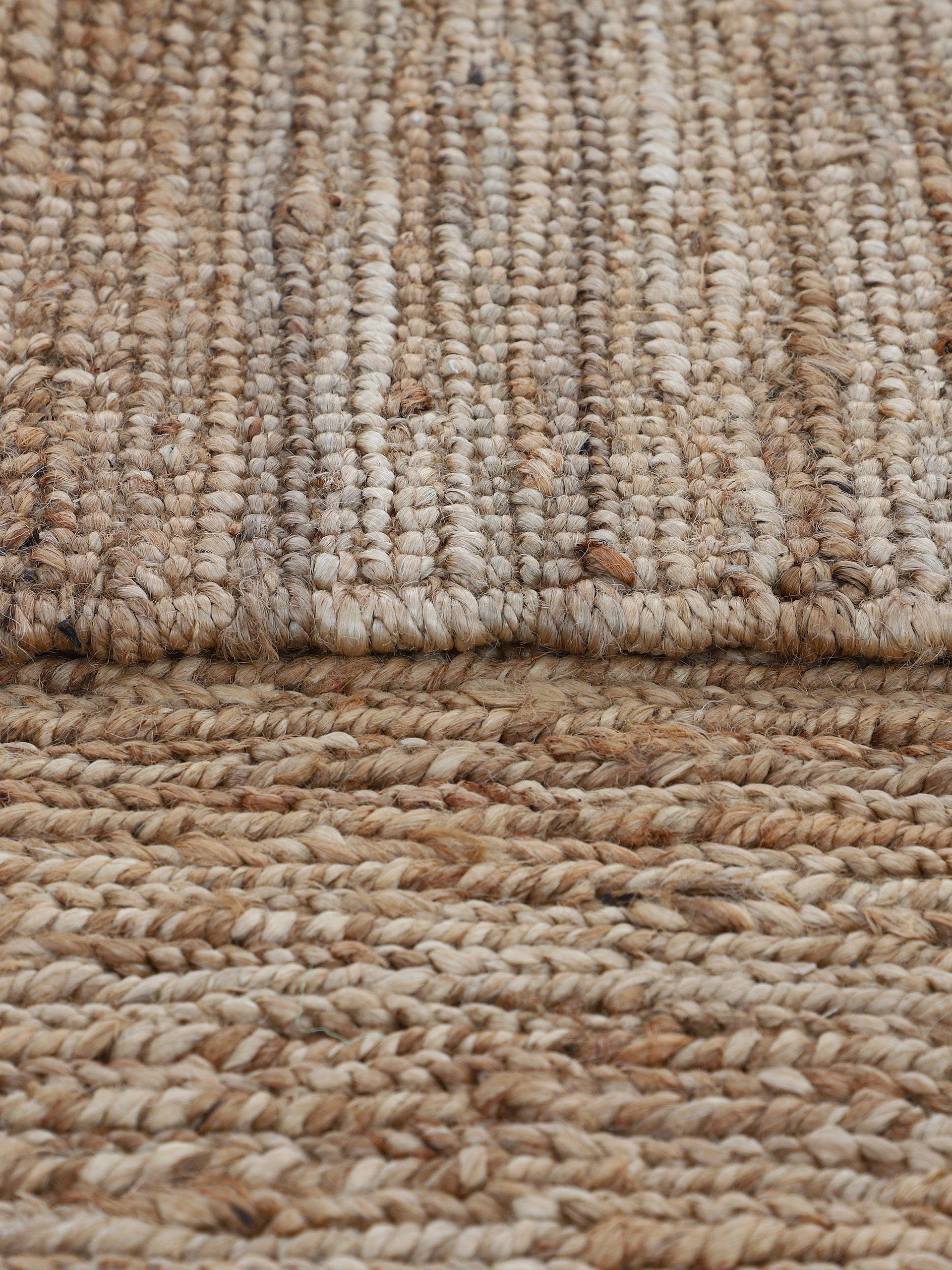 Teppich Nala Juteteppich, carpetfine, rechteckig, Höhe: 9 mm, wendbar, aus 100% Jute, in vielen Größen und Formen, quadratisch, rund