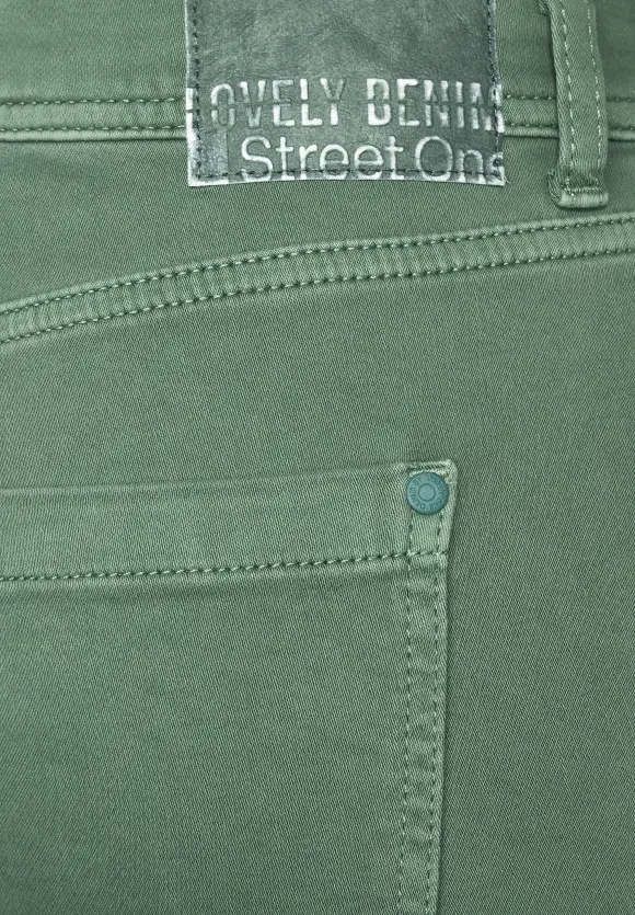 Street One Grüne Cargo Casual Fit Jeans