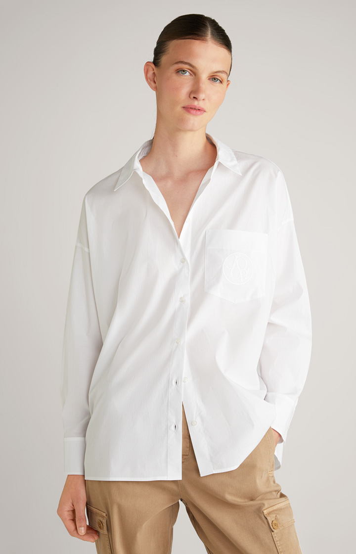 Hemdbluse in Weiß