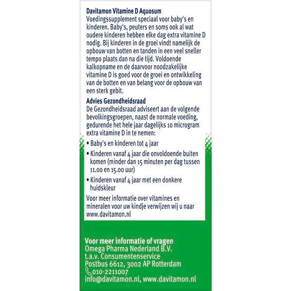 Davitamon Vitamine D Aquosum Baby and Child 25ml