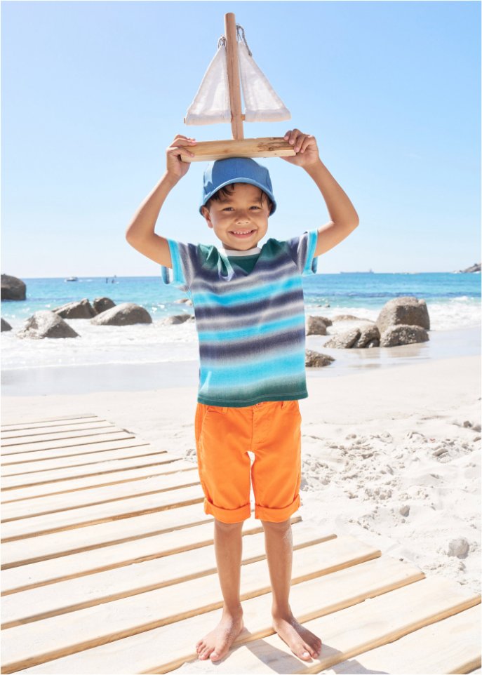Jungen Stretch Shorts mit T-Shirt (2-tlg.Set)