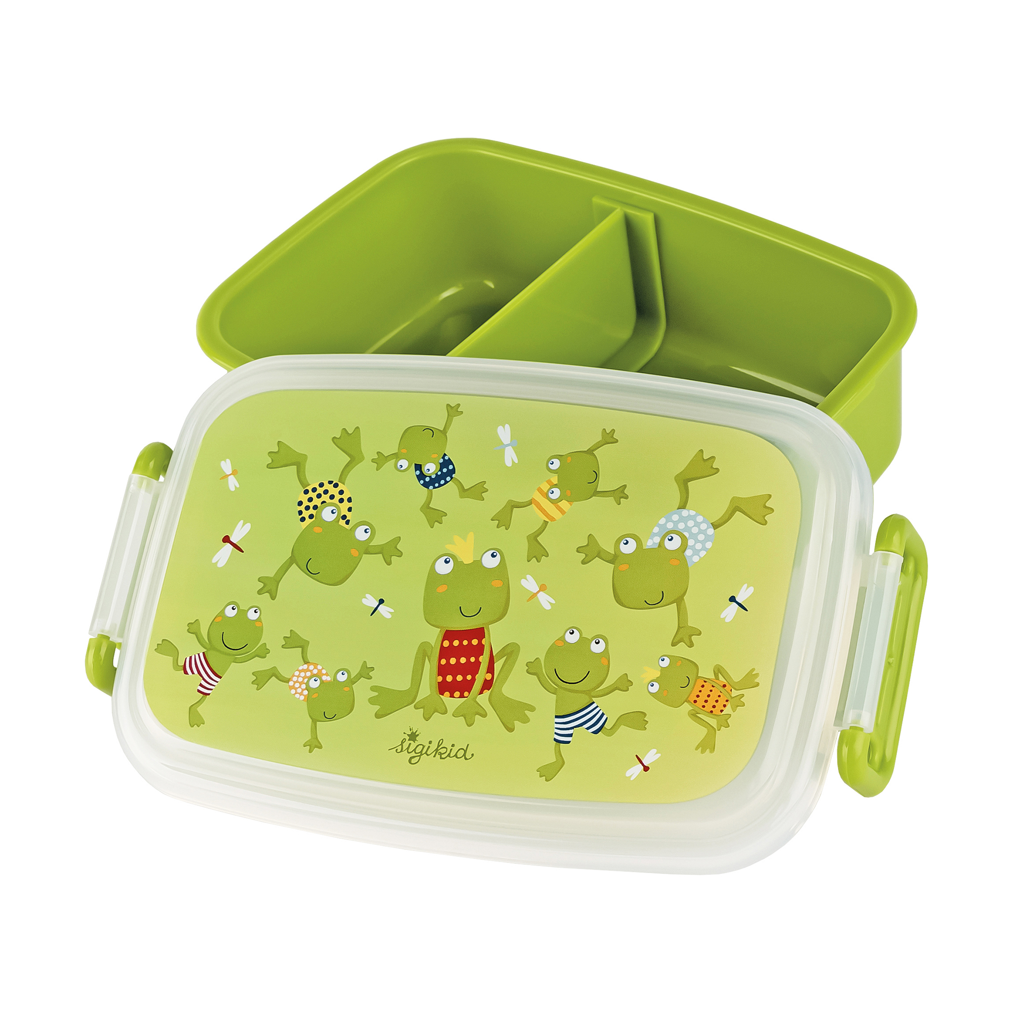 Kinder Set Edelstahl-Trinkflasche und Brotbox Frosch