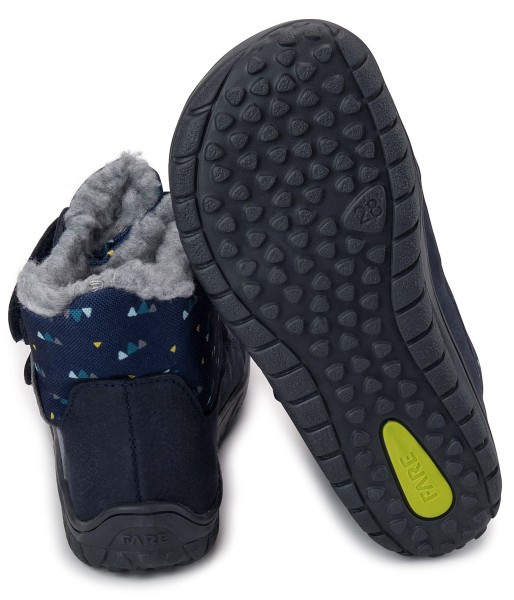 Fare Bare |vB ~ Winterstiefel Leder + Tex ~ Blau