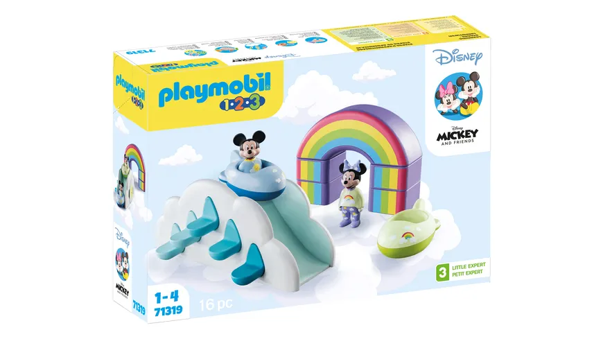 PLAYMOBIL 71319 1.2.3 & : Mickys & Minnies Wolkenhaus 71319