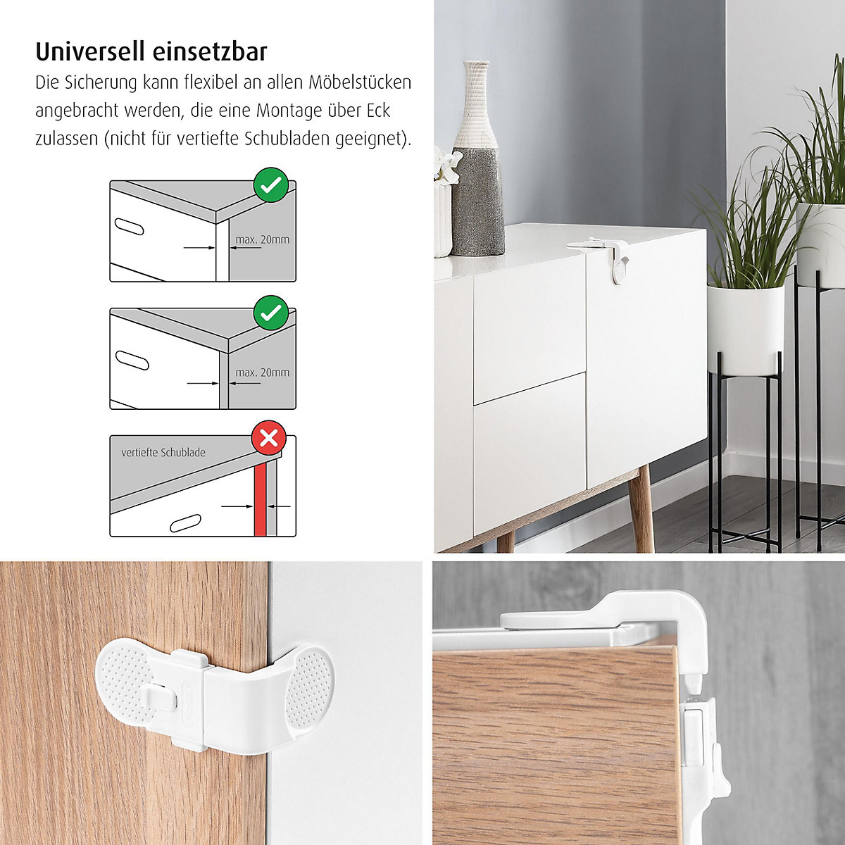 Schrank- und Schubladensicherung