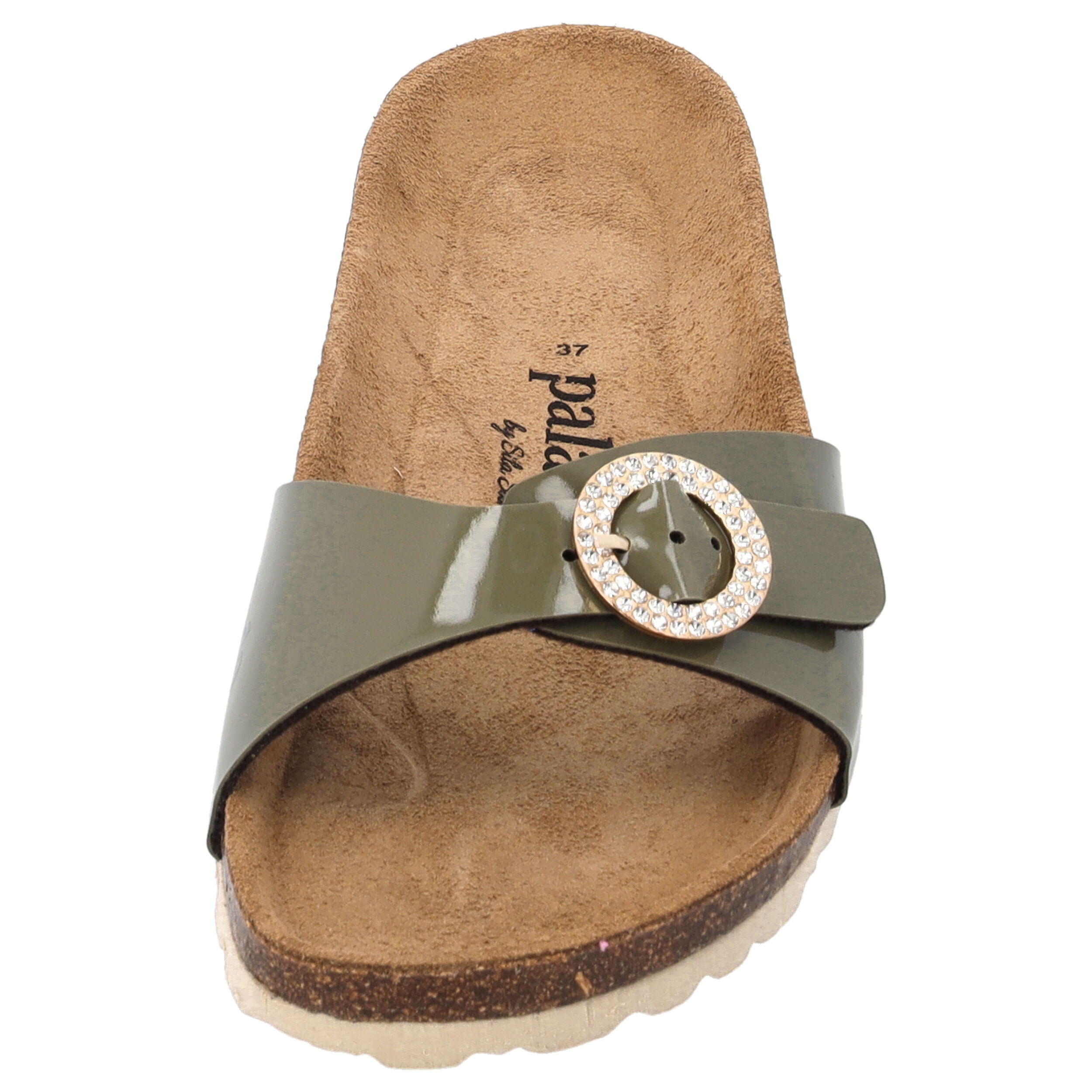Palado Malta RD by Sila Sahin, Pantoletten, Damen, Khaki Lack