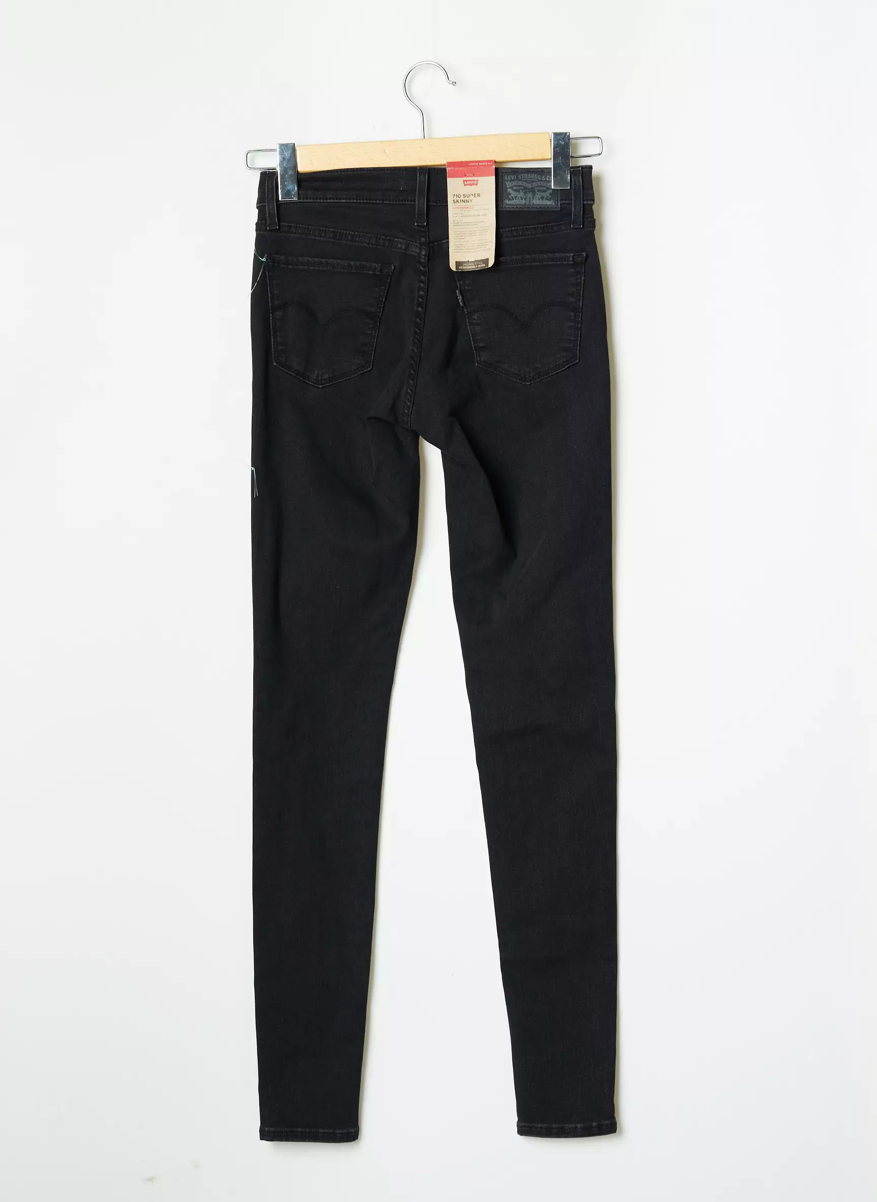 Levis Jeans Skinny Femme couleur noir