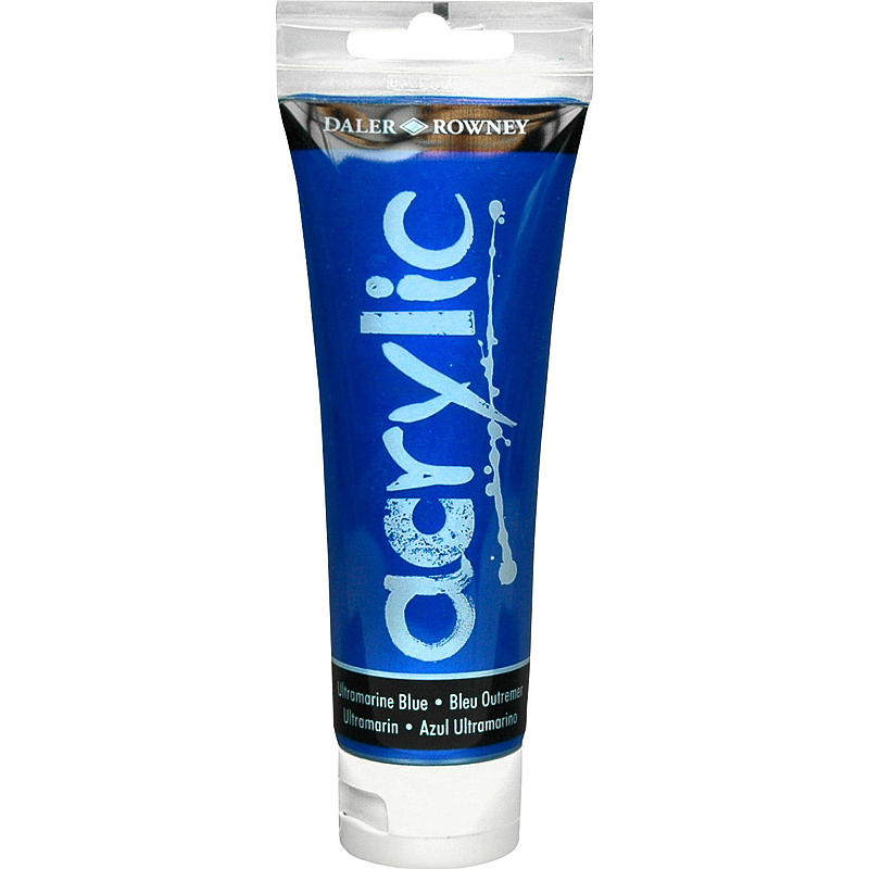 Dealer & Rowney Akrylmaling 120 ml, ultramarin blå