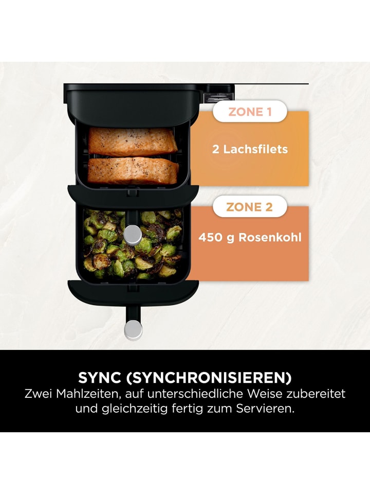 NINJA Heißluftfritteuse Double Stack SL300EU in schwarz günstig kaufen onesize