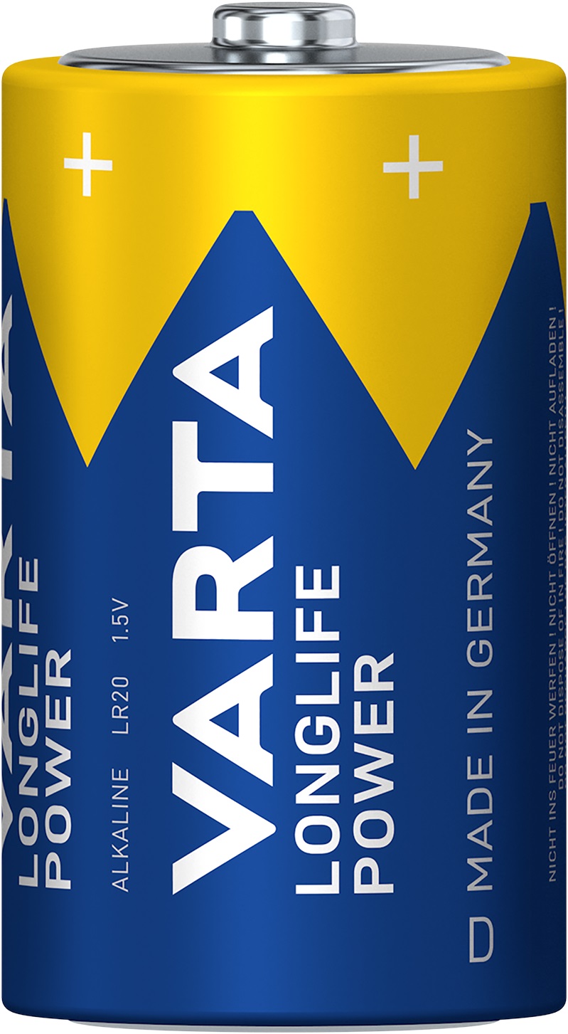 VARTA LR20/D Longlife Power 1,5-V-Alkalibatterien - ATU