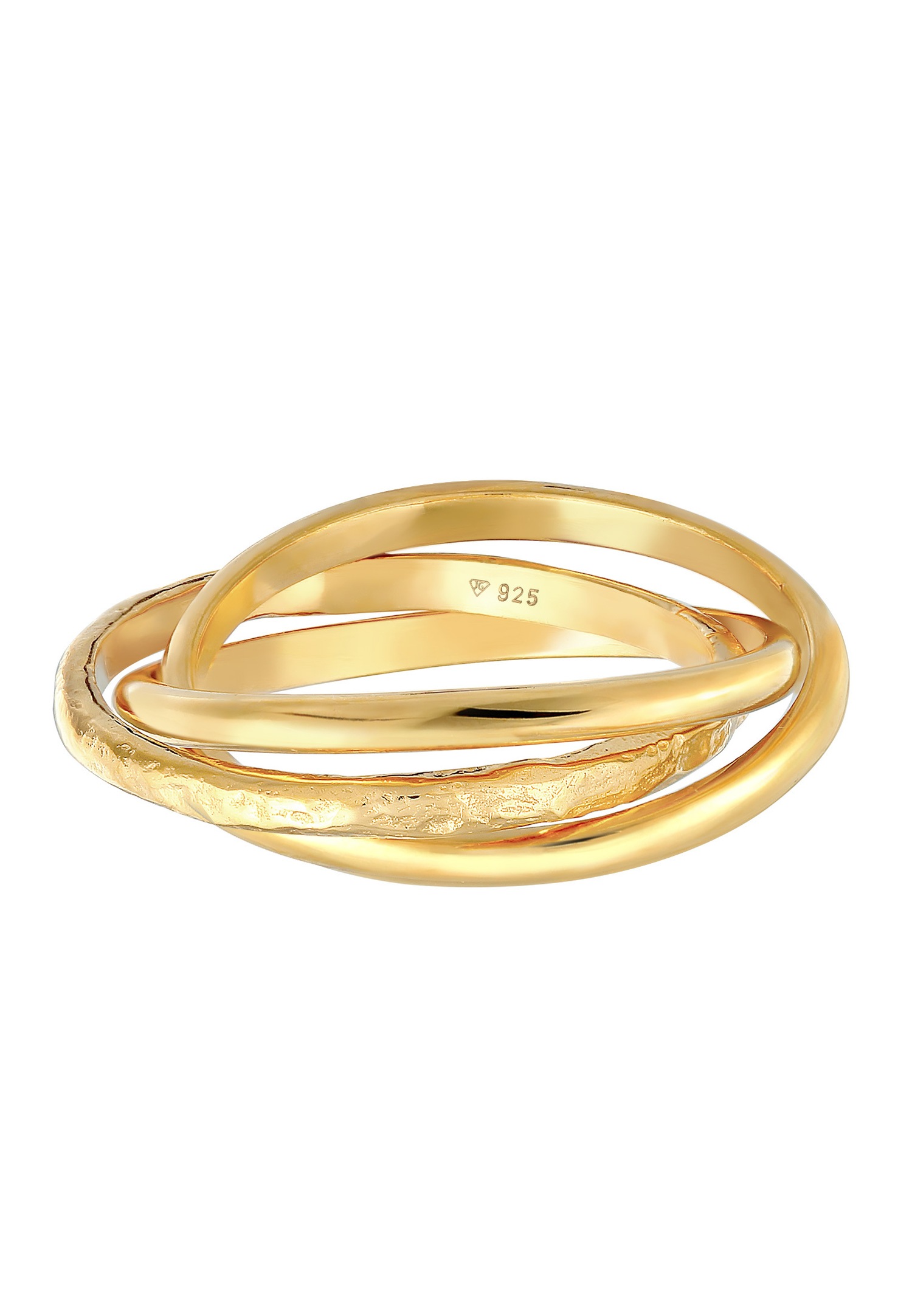 Anillo envolvente clásico básico Trinity de Elli para mujer en plata de ley 925.