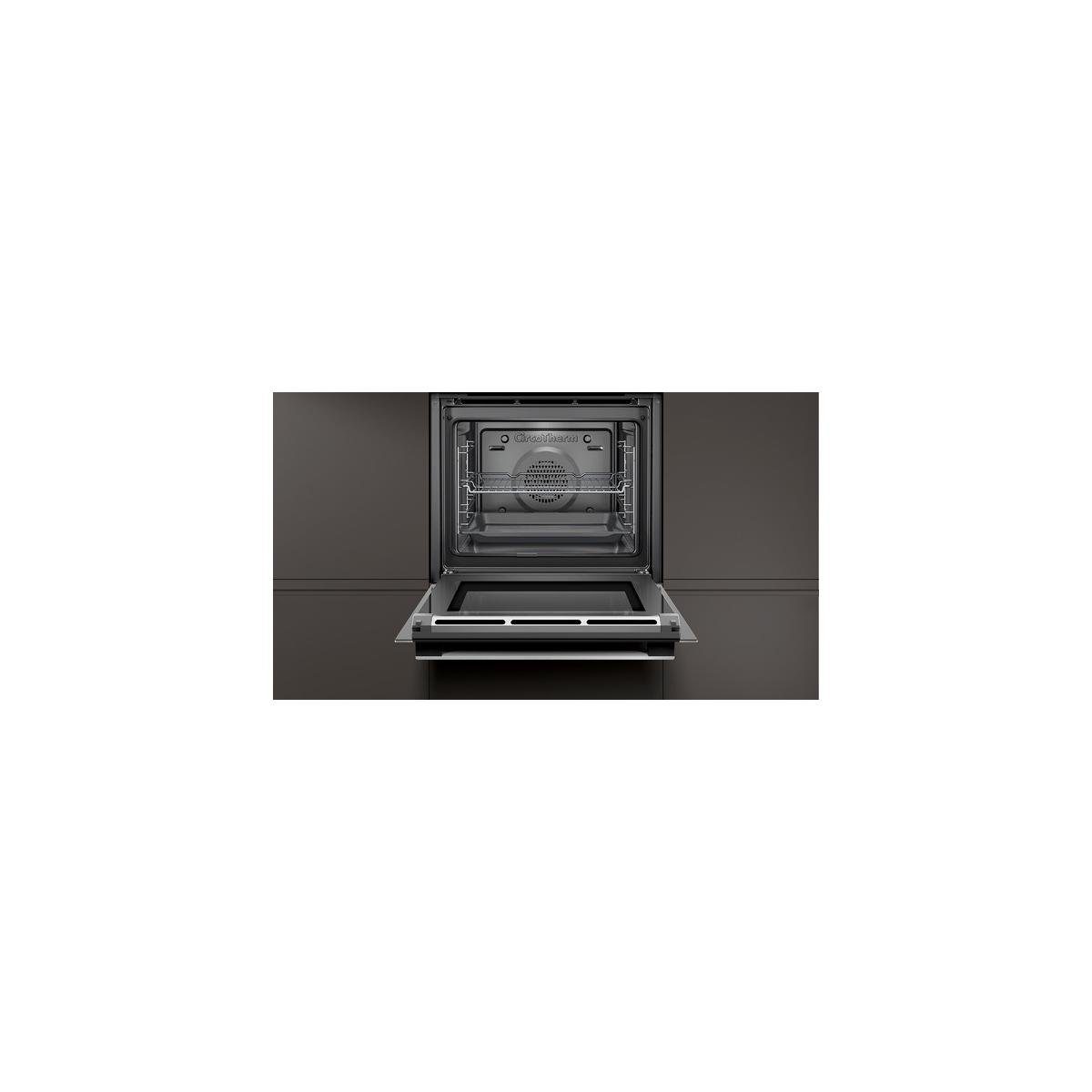 NEFF Einbaubackofen E2CCH7AN1, mit Teleskopauszug nachrüstbar, Pyrolytisch und Hydrolytisch, CircoTherm, Pyrolyse, EasyClean, LCD-Display