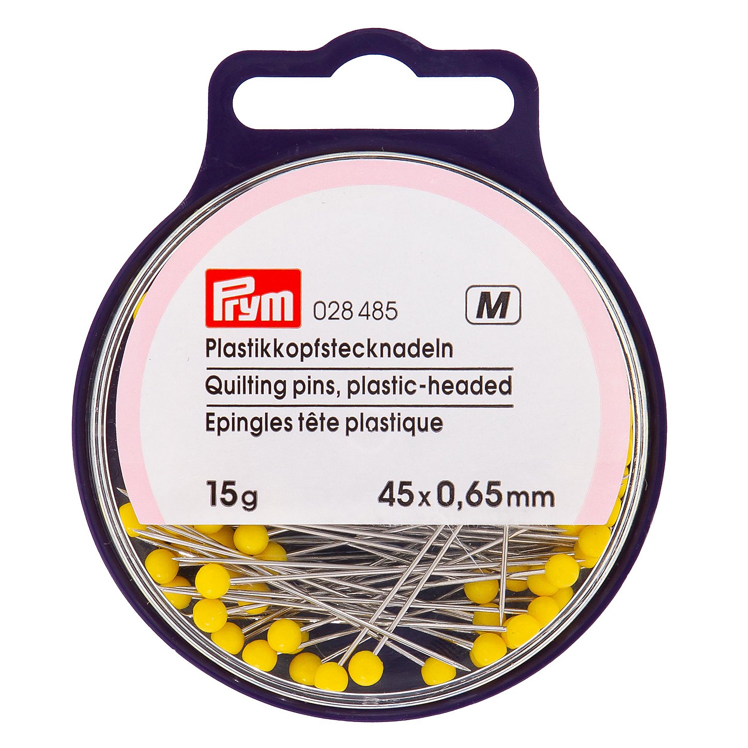 Prym Quiltstecknadeln, Länge: 45 mm, Inhalt: 15 g = ca. 110 Stück