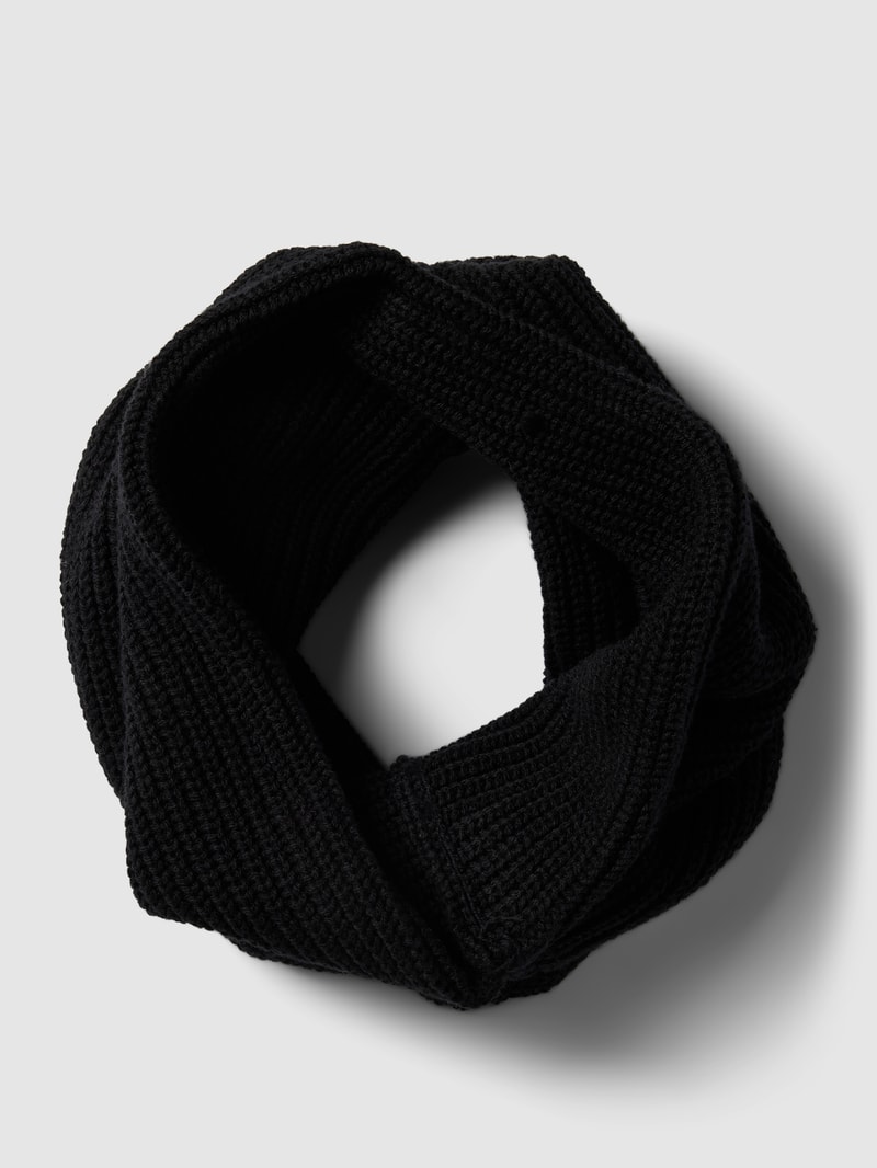 Loop-Schal mit Baumwoll-Anteil in schwarz