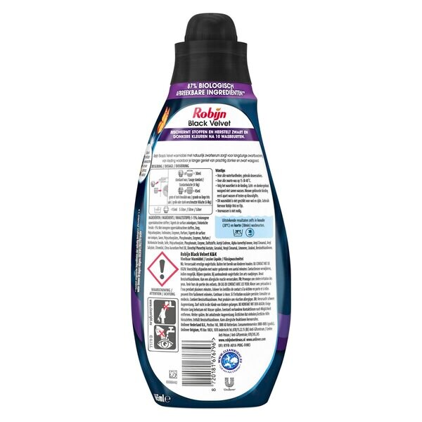 Robijn Small & Powerful Classics fekete bársony folyékony mosószer 665ml, 22 mosás