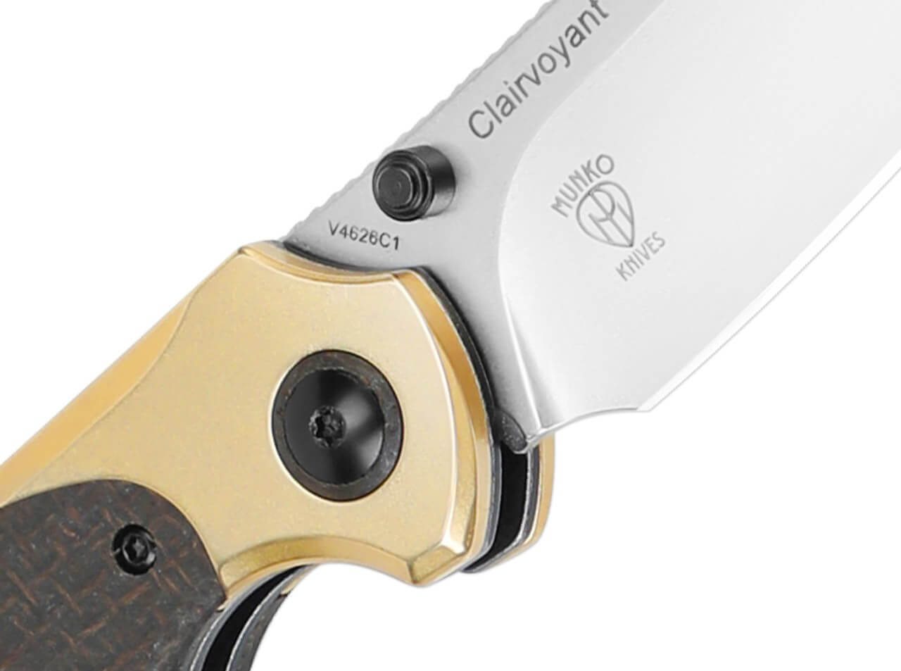 Clairvoyant 154CM Brass Micarta Black