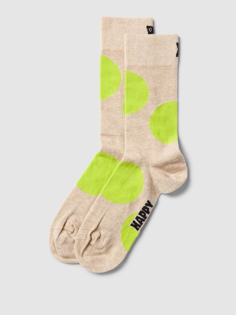 Socken mit Allover-Muster in beige