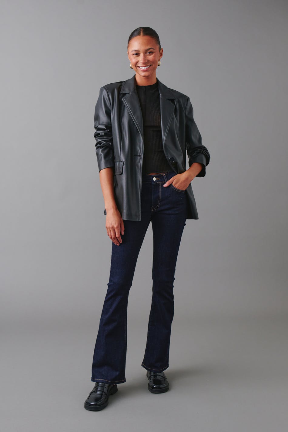 Low waist bootcut jeans