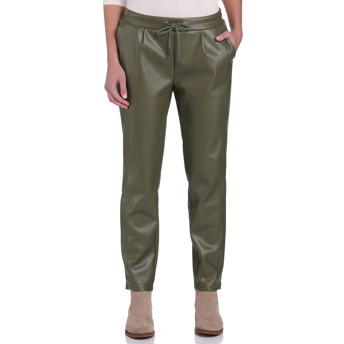 Damen Jogpants aus Lederimitat