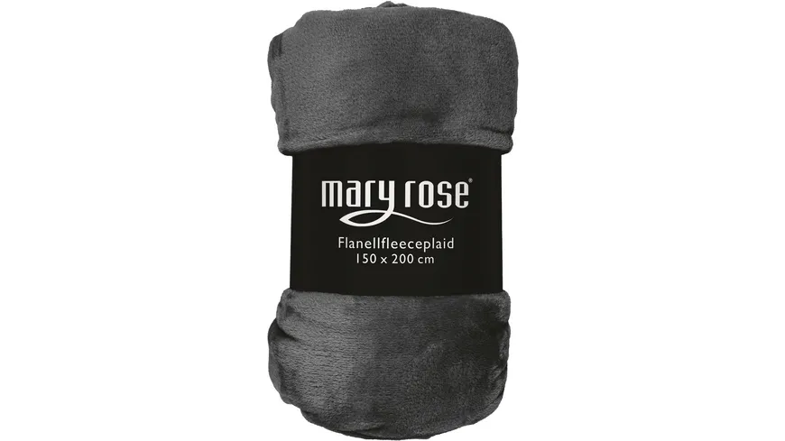 Maryrose Flanellfleecedecke 150x200cm Anthrazit