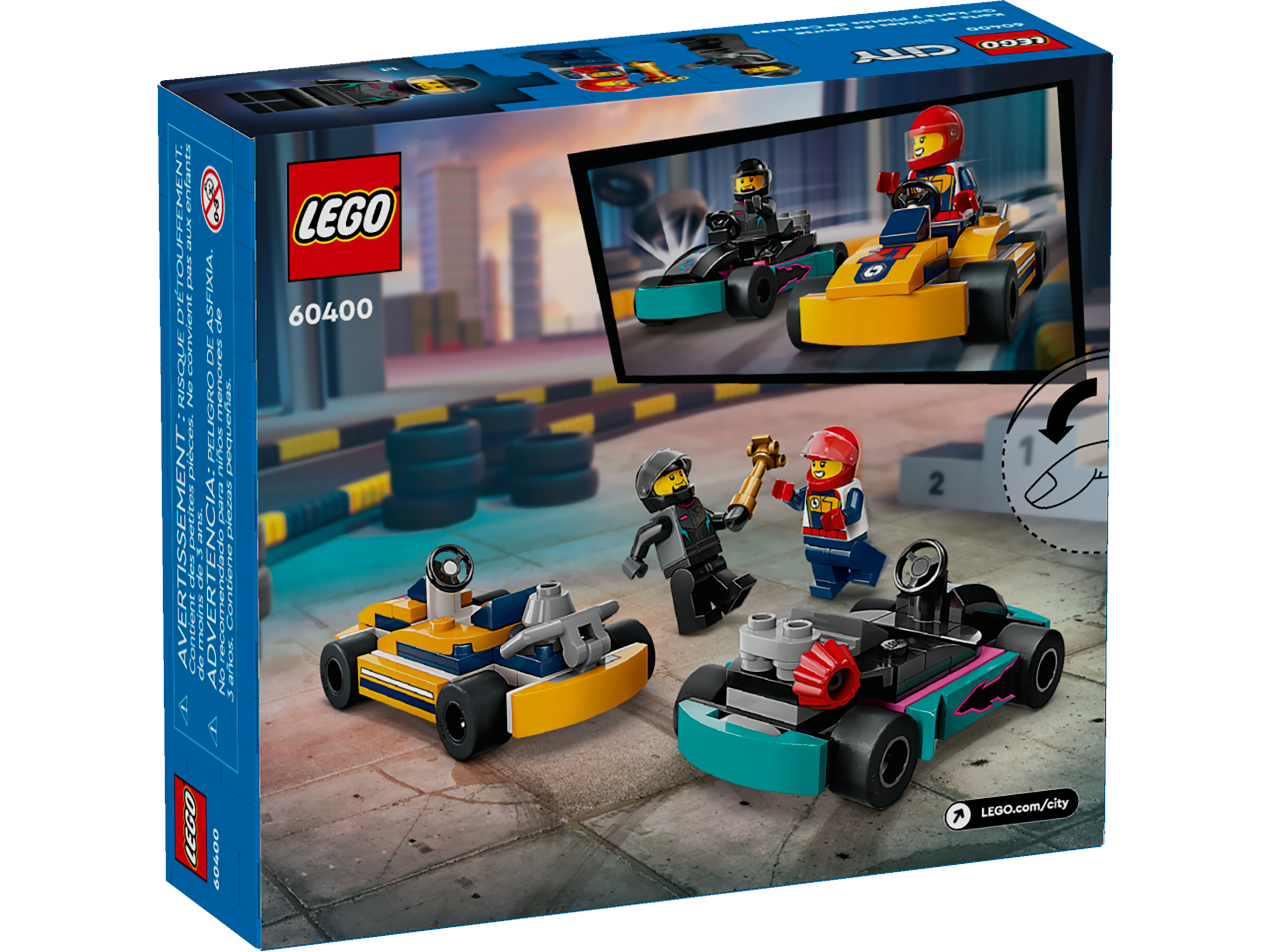 Go-Karts mit Rennfahrern 60400