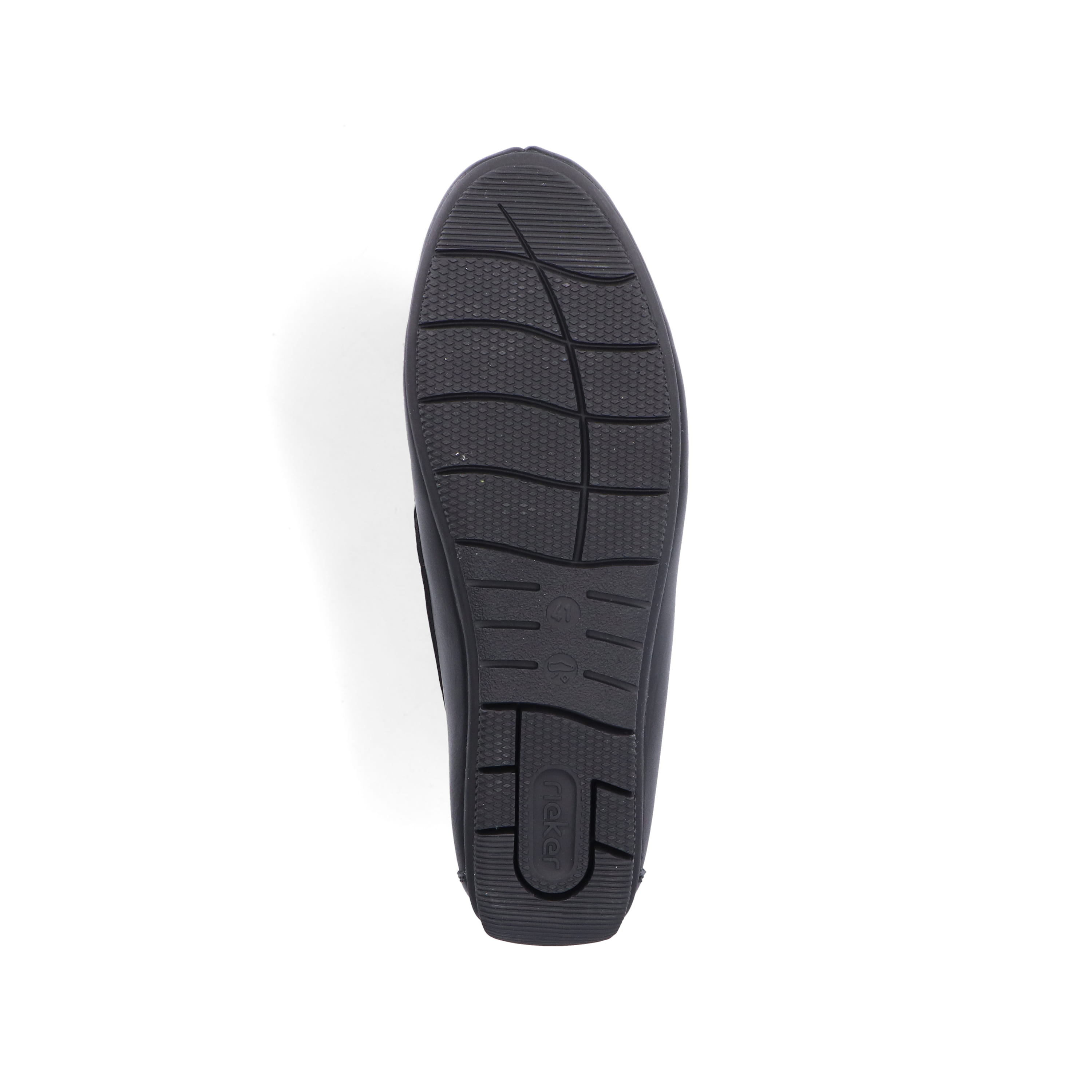 Rieker Herren Slipper glanzschwarz