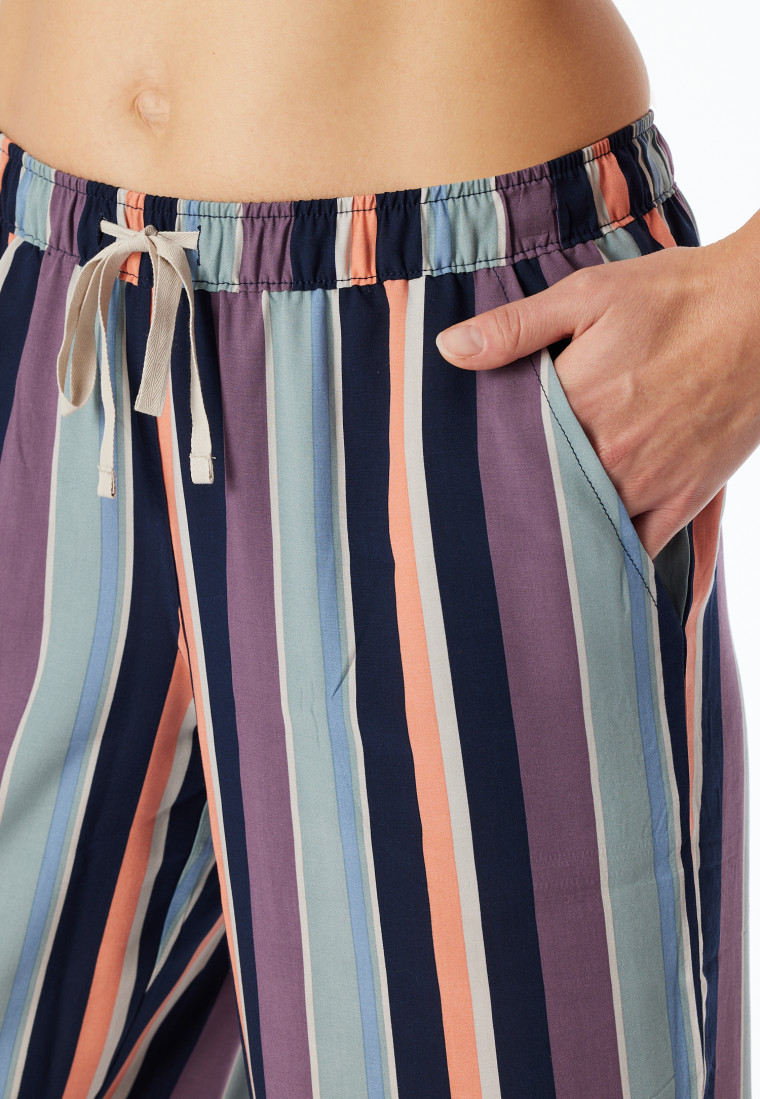 Hose lang Webware Streifen multicolor - Mix+Relax