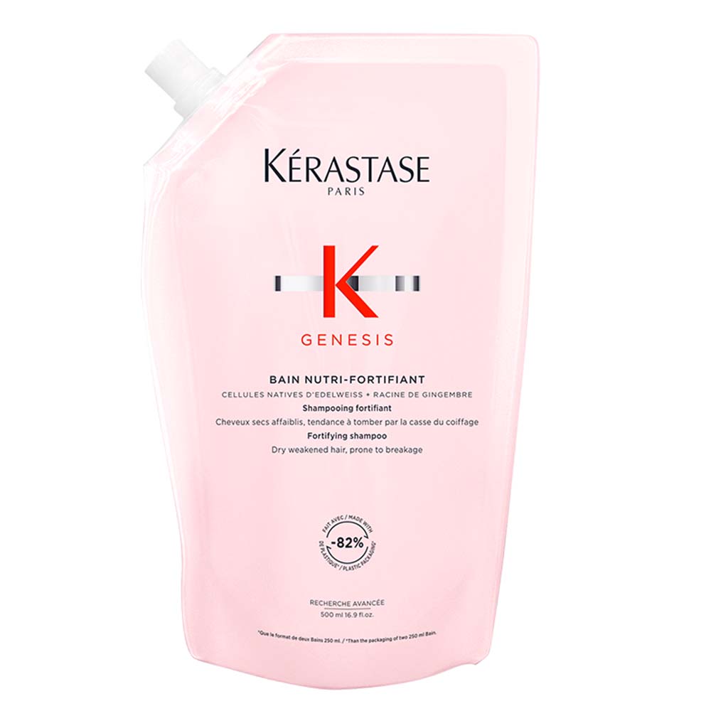 Kérastase Genesis Bain Nutri-Fortifant Refill Pouch 500 ml + Alu-Flasche