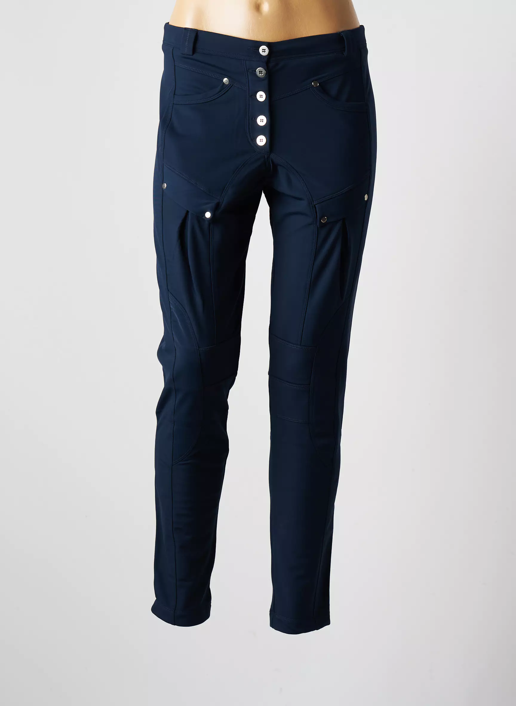 Platine Collection Pantalons Slim Femme couleur bleu