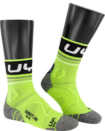 UYN, Socken Runner One, Mikrofaser atmungsaktiv, hellgrün