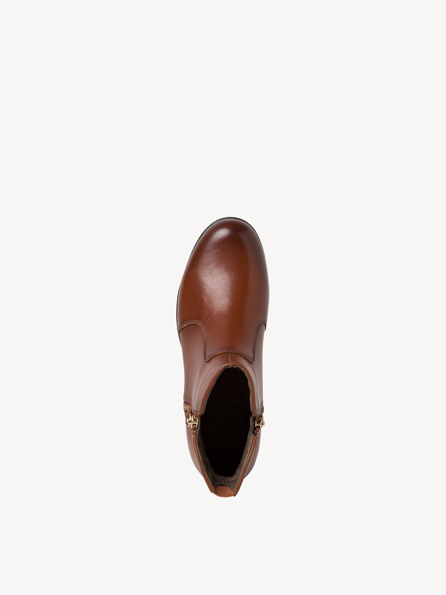 Bottine en cuir - marron