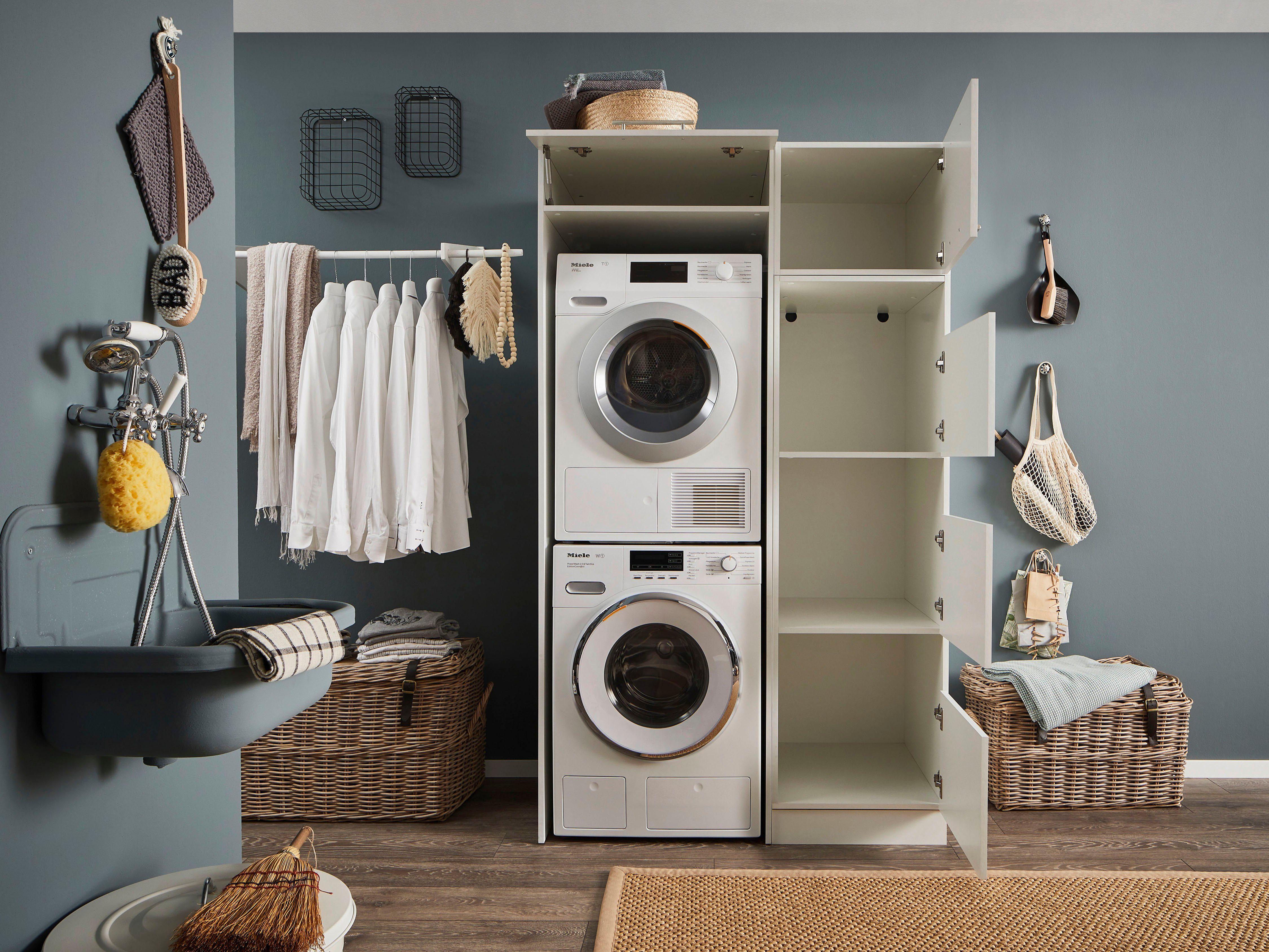 Laundreezy Mehrzweckschrank-Set LAUNDREEZY LDLK1, Breite 117,5 cm