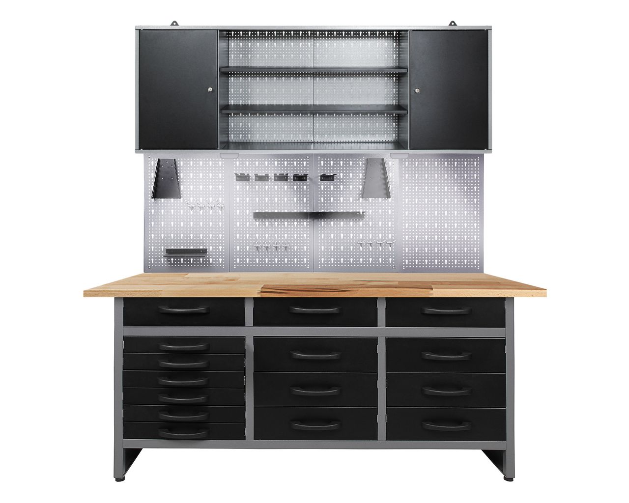 Ondis24 Ondis24 Werkstatt Set Konny 160 cm 1 Schrank LED