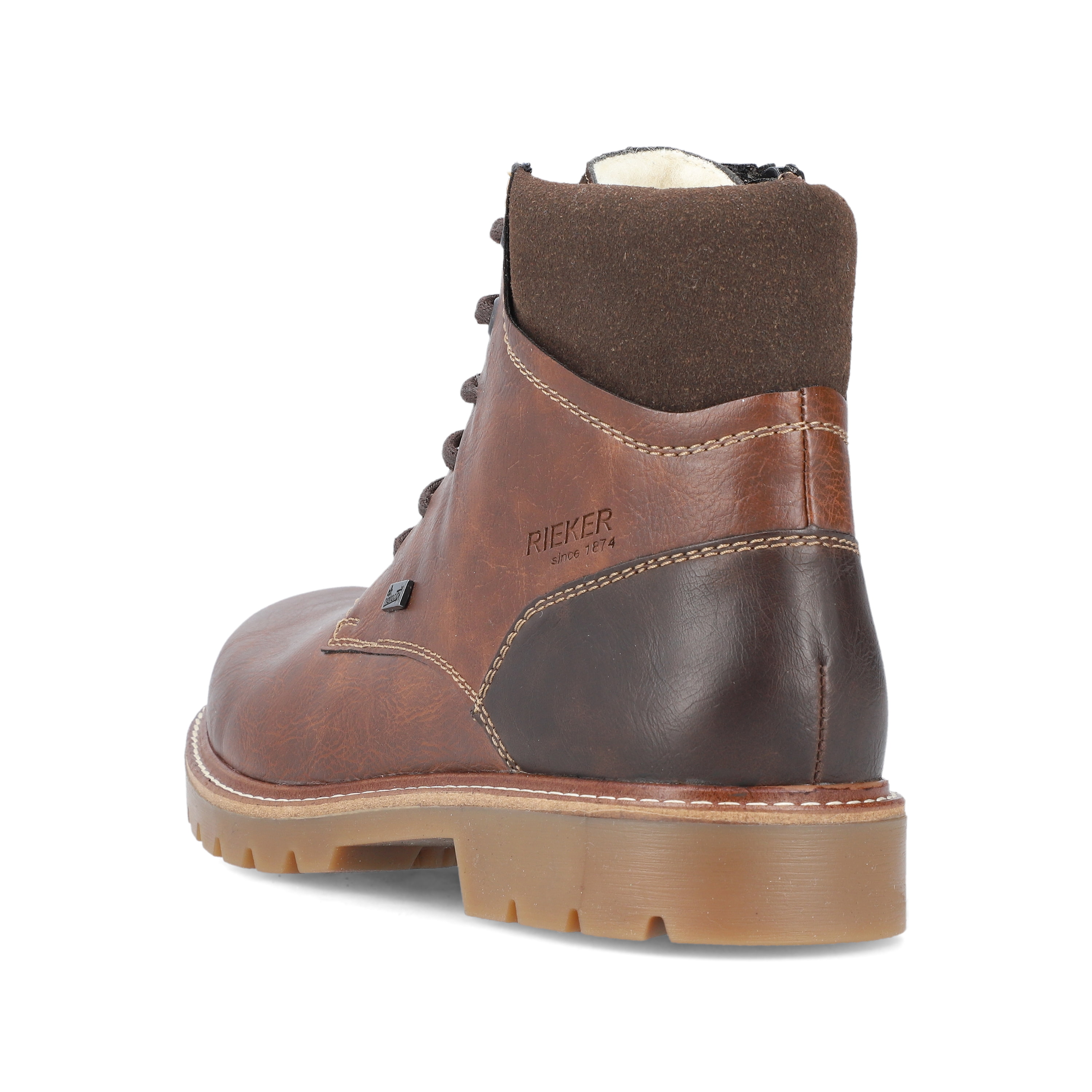 Rieker Herren Schnürstiefel kastanienbraun